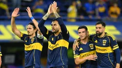 Leandro Paredes junto a Lautaro Blanco, Edinson Cavani y Milton Giménez.