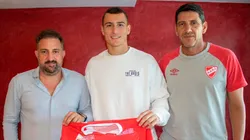 Agustin Mangiaut, arquero juvenil de Argentinos Juniors.