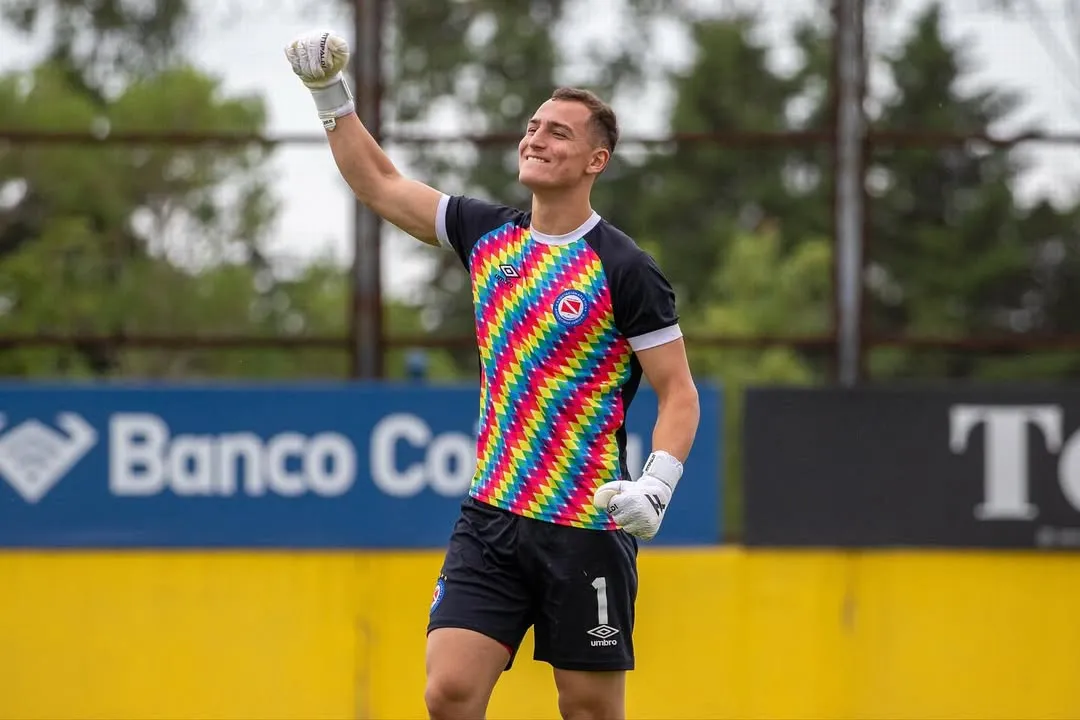 Agustín Mangiaut, arquero juvenil de Argentinos Juniors. (Foto: Instagram @sopamangiaut)