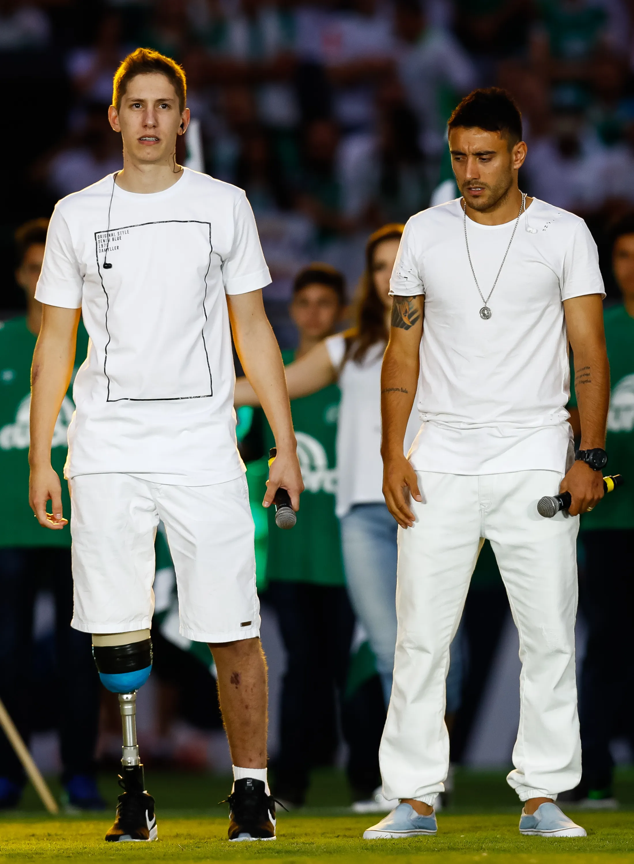 Jackson Follmann y Alan Ruschel. (Foto: Getty).