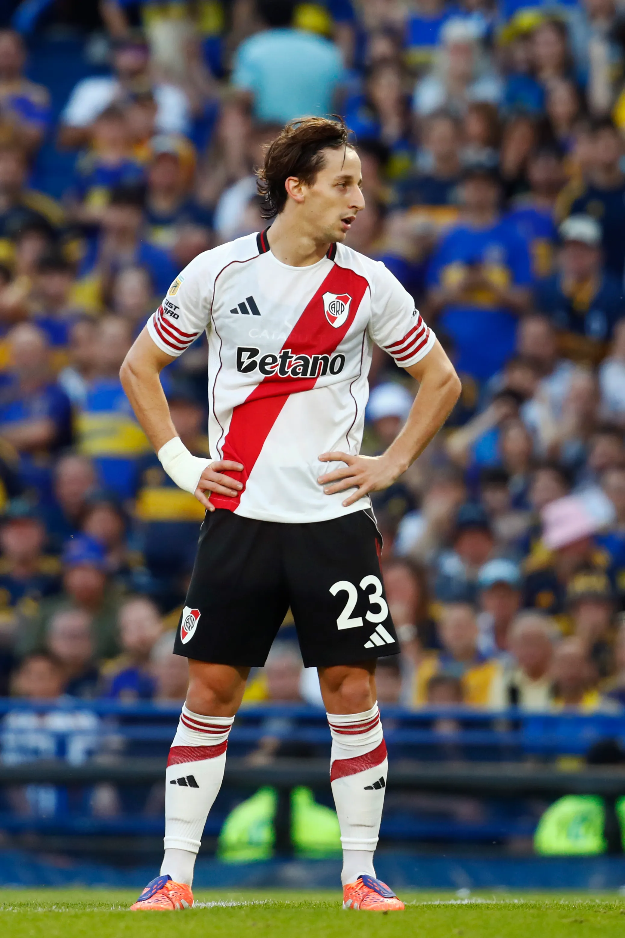 Matías Galarza Fonda fue el jugador más flojo de 2025 de River. (Foto: Getty).