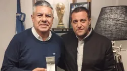 Claudio Tapia junto a Pablo Toviggino, su mano derecha dentro de la AFA.