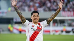 Enzo Pérez, en su regreso a River en 2025.