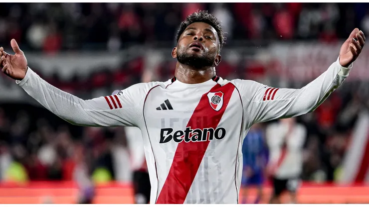 Miguel Borja en su paso por River.