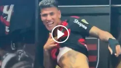 Jorge Carrascal celebra en el vestuario el título más importante de su carrera