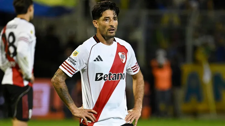 Milton Casco, durante su estadía en River.