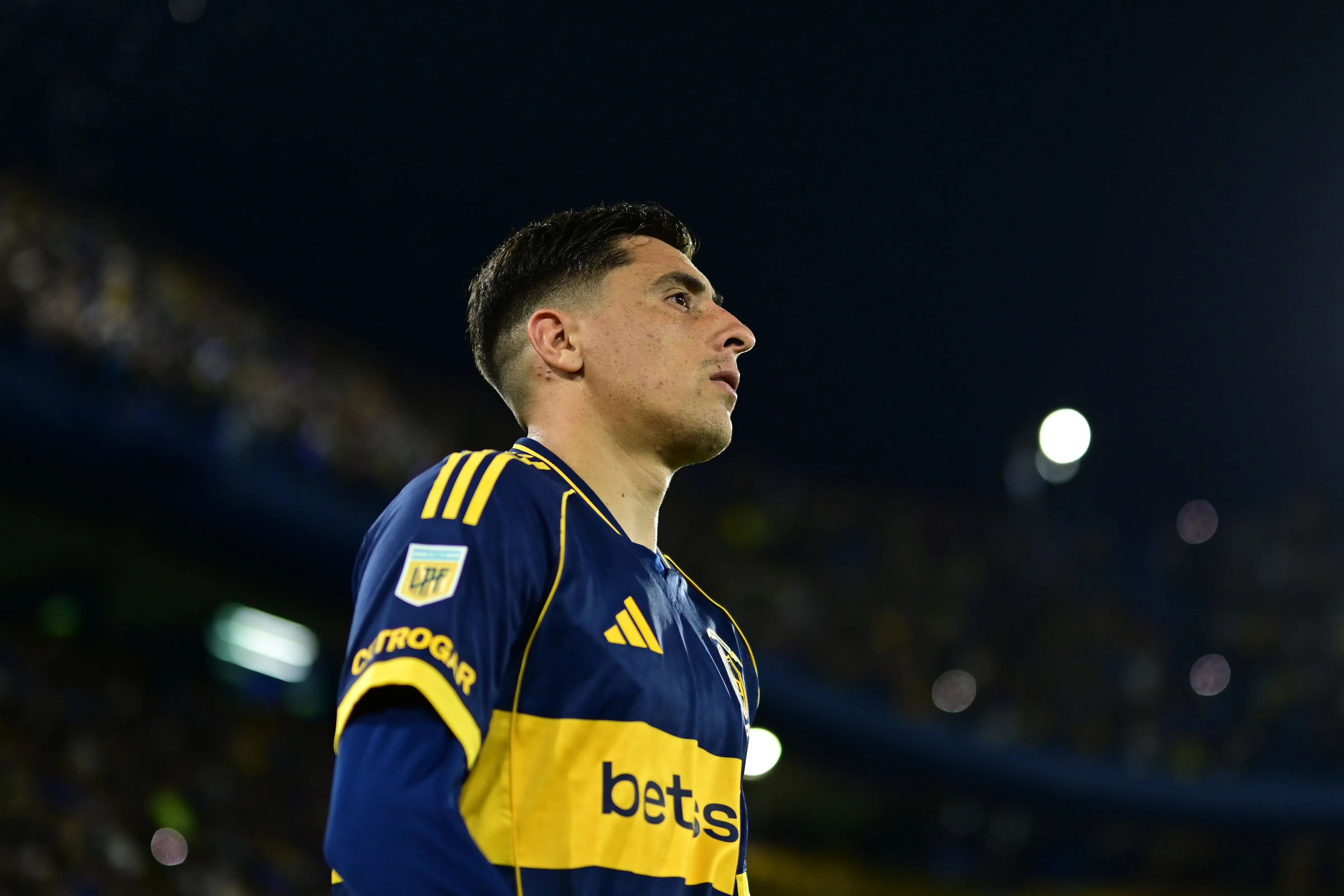 Miguel Merentiel, delantero de Boca. (Rodrigo Valle/Getty Images)
