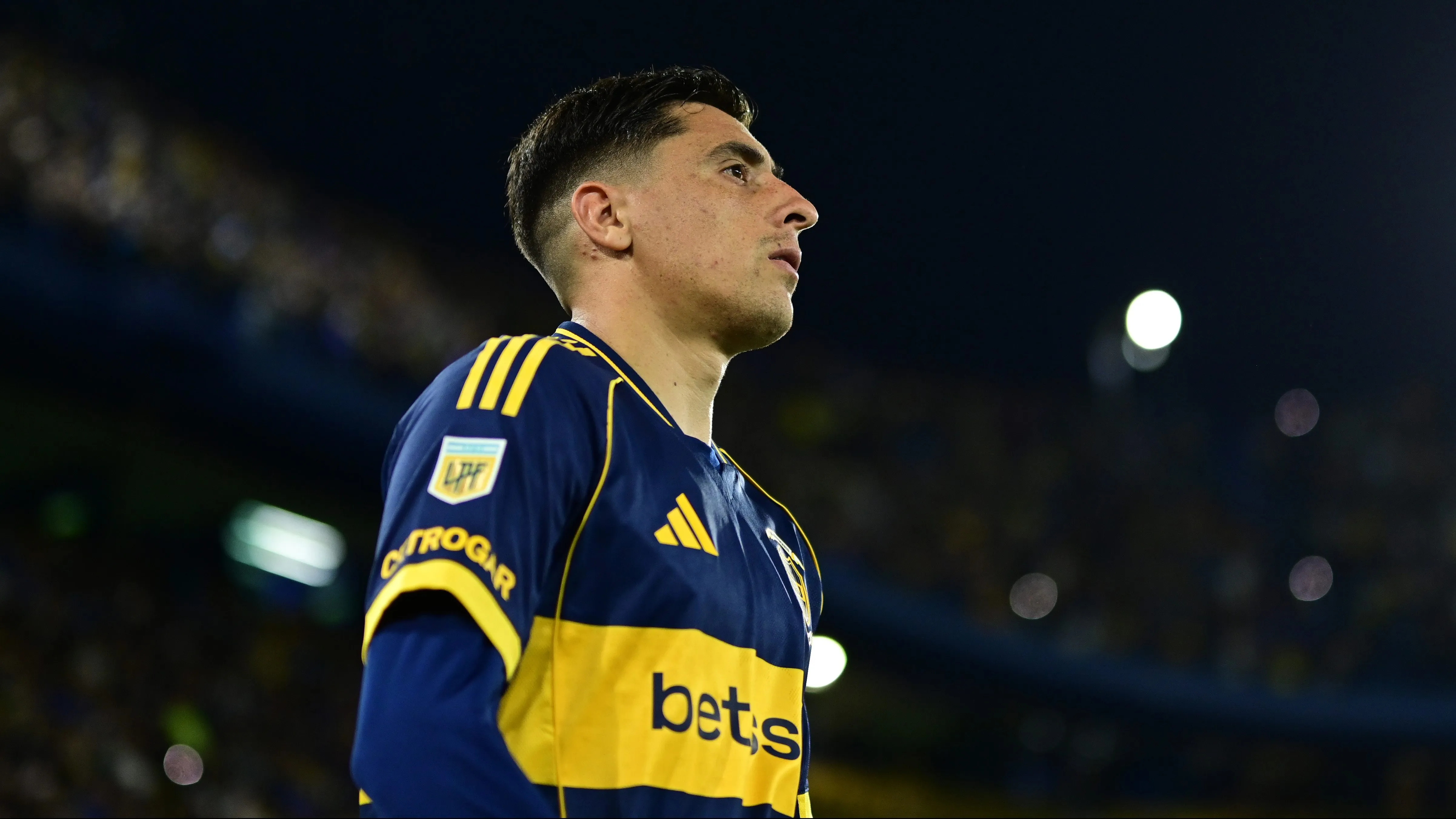 Miguel Merentiel, delantero de Boca. (Rodrigo Valle/Getty Images)