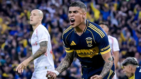 Ayrton Costa, autor del gol de Boca ante Argentinos Juniors por los cuartos de final del Torneo Clausura 2025.
