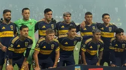 El plantel de Boca ante Argentinos.