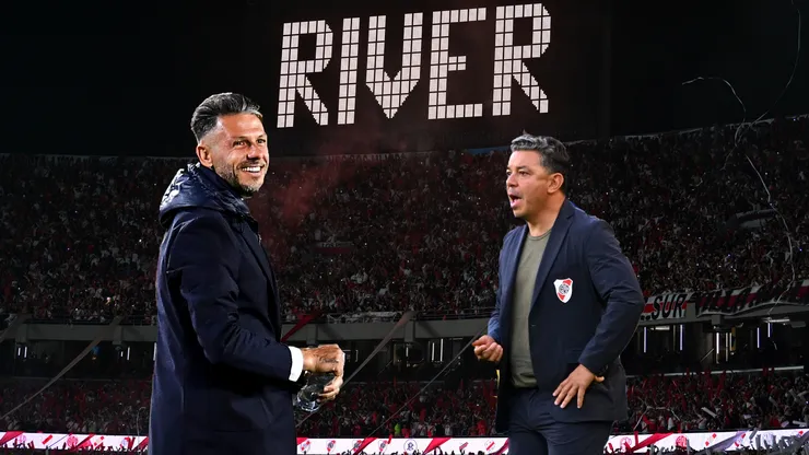 Martín Demichelis y Marcelo Gallardo