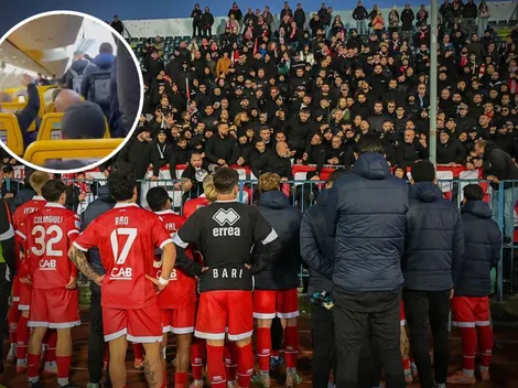 Insultos, patadas y escándalo en Italia: un grupo de hinchas agredió a sus jugadores en un avión tras perder por goleada