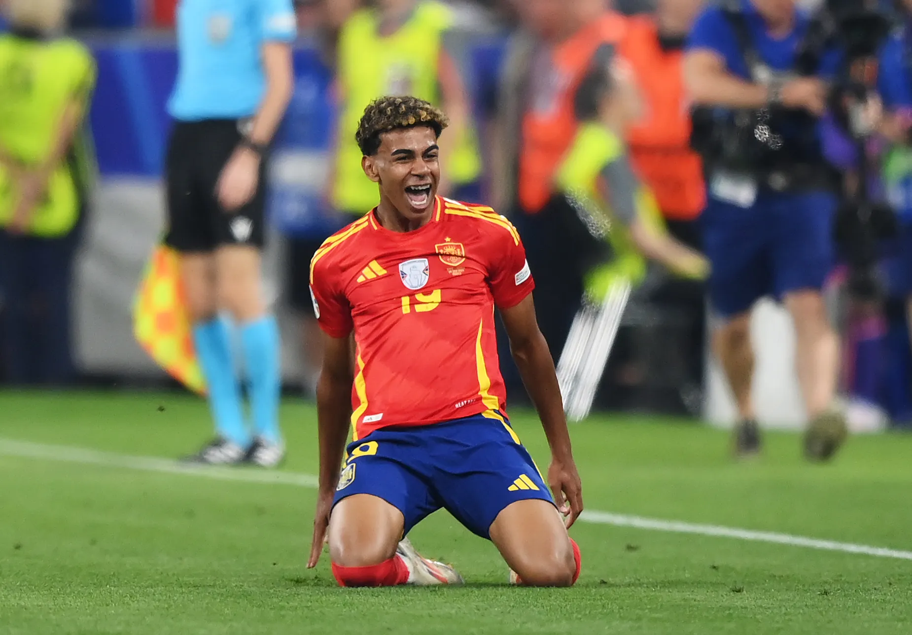 Lamine Yamal, la joya de la selección de España. (Getty Images)