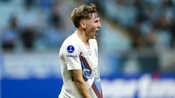 Santino Andino con la camiseta de Godoy Cruz.