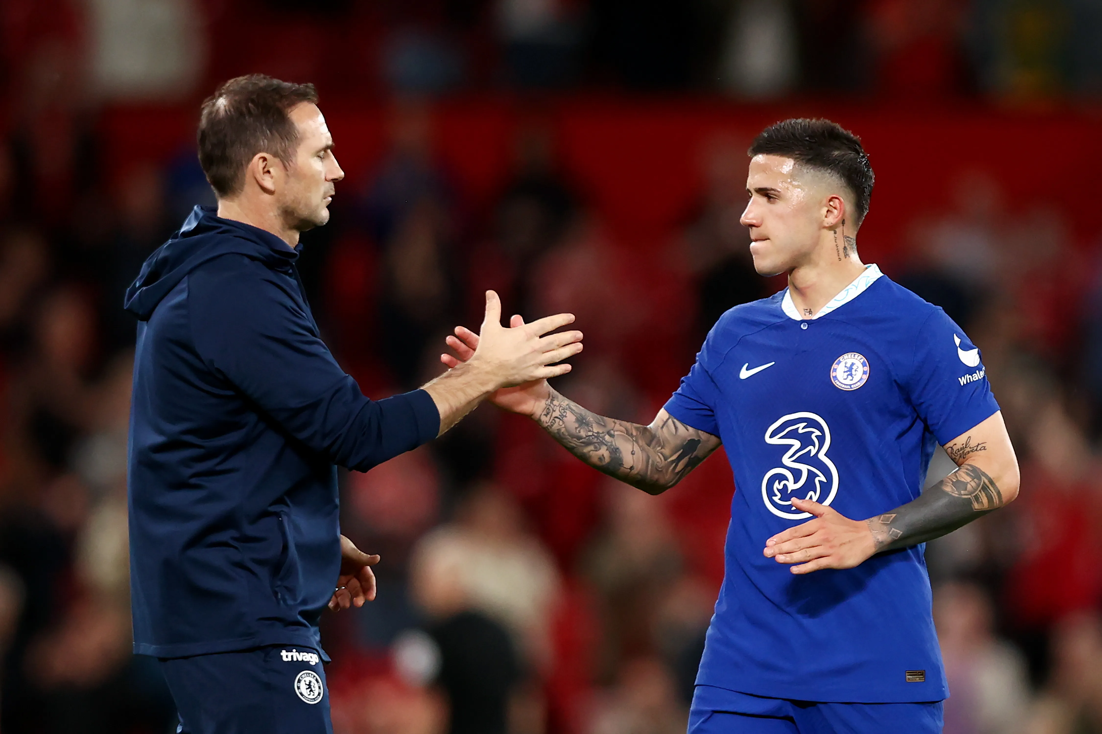Lampard y Enzo durante la etapa en la que coincidieron en Chelsea (Getty Images)