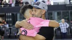 Javier Mascherano celebra con Jordi Alba la clasificación a la final por la MLS Cup.