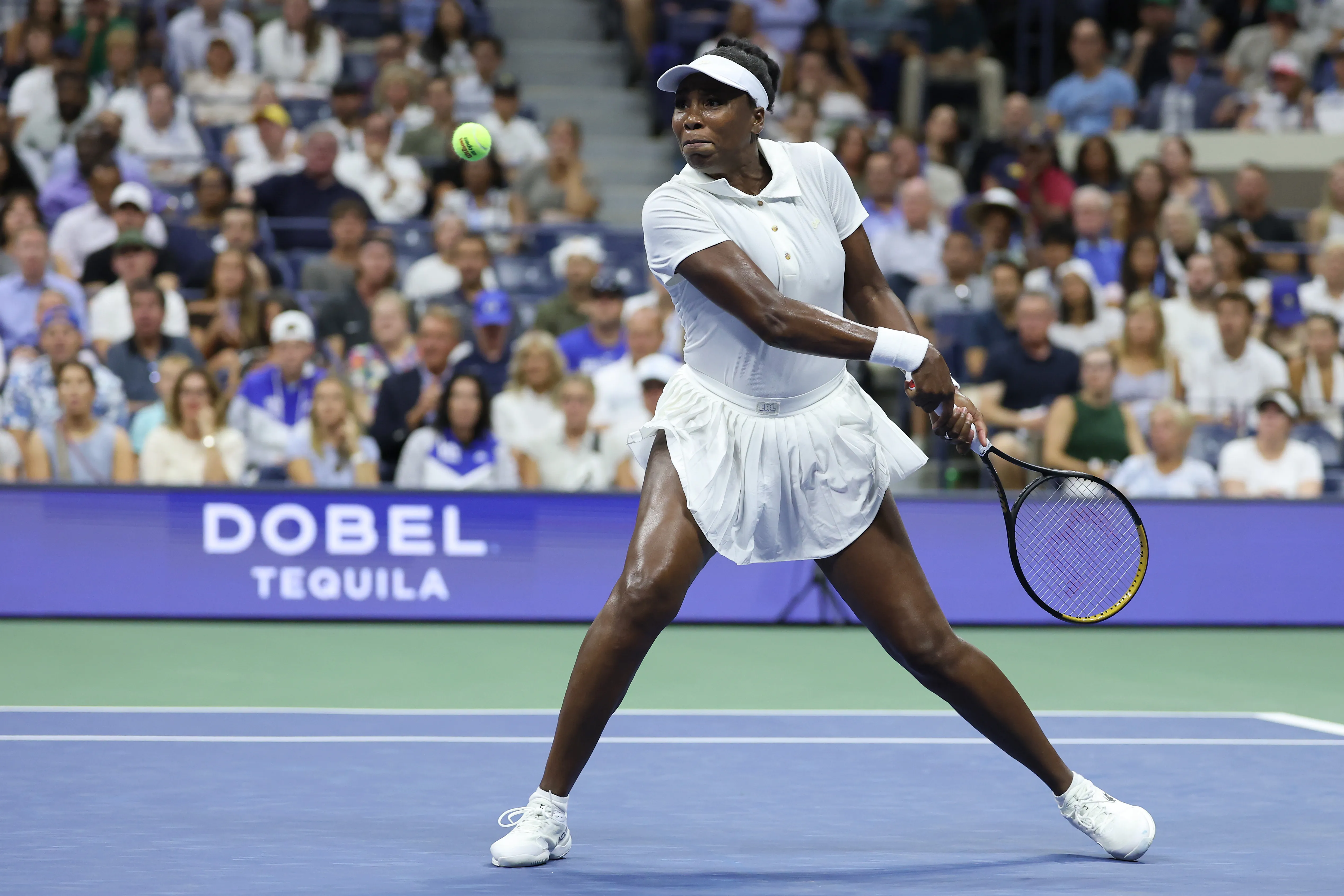 Venus Williams en el US Open 2025 a sus 45 años. (Foto: Getty).