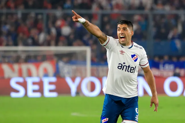 Luis Suárez con la camiseta de Nacional en 2022. (Foto: Getty)