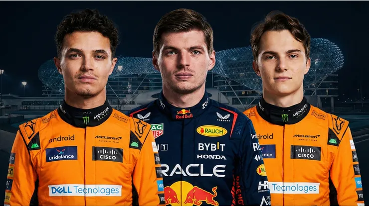La Inteligencia Artificial simuló el GP de Abu Dhabi y reveló quién será el campeón de la Fórmula 1 entre Norris, Verstappen y Piastri