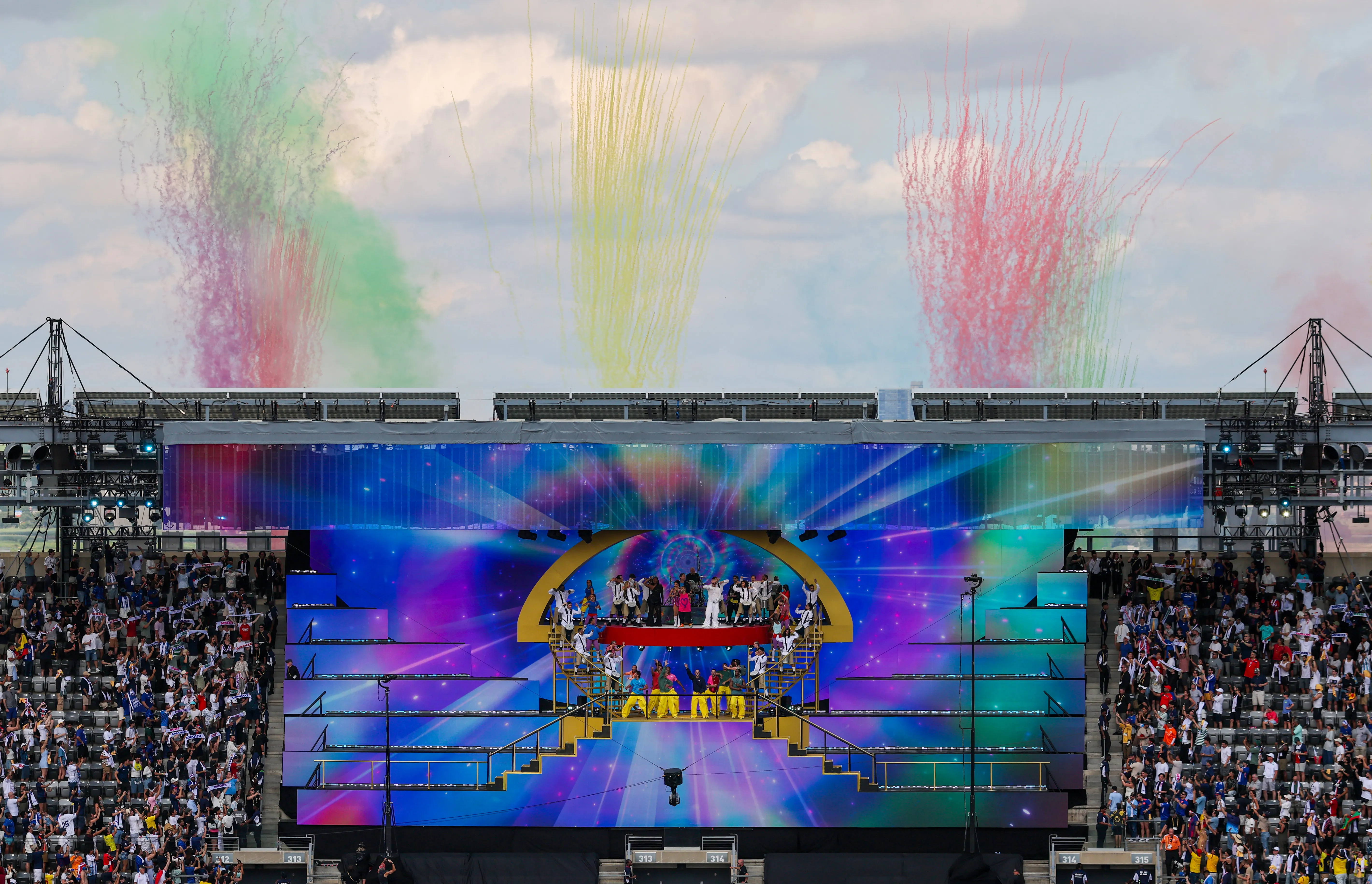El show musical de la final del Mundial de Clubes 2025 en el MetLife Stadium. (Getty Images)