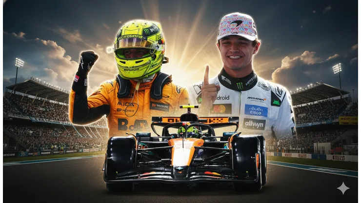 Imagen de Lando Norris creado con Gemini IA