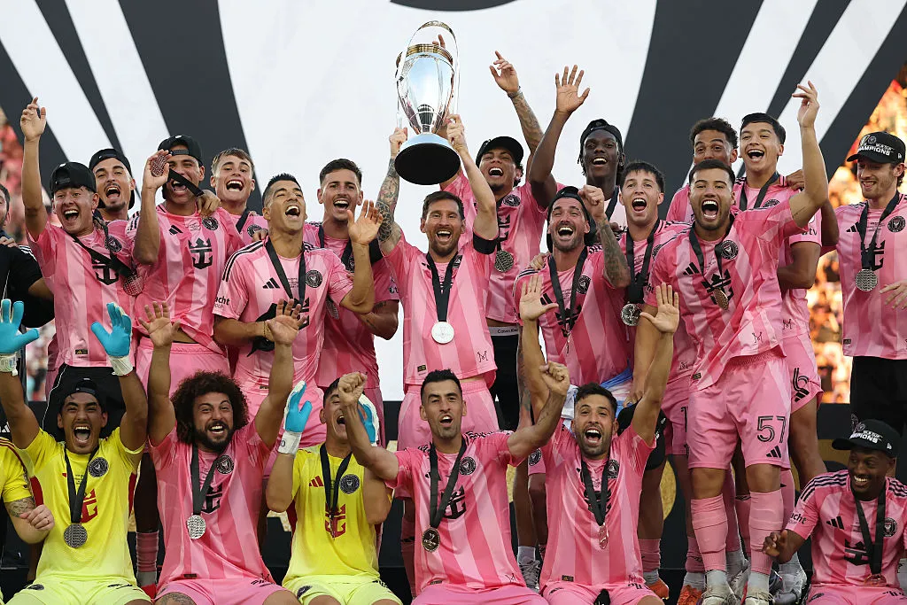 Messi levantó el título de la MLS con Inter Miami. (Getty)