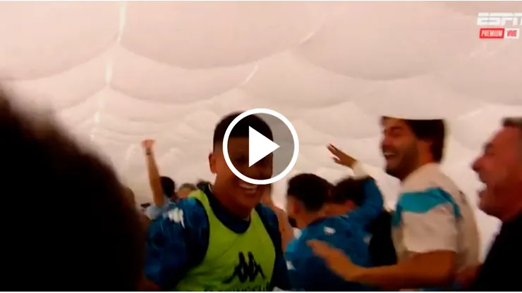 Marcos Rojo celebró el pase de Racing a la final