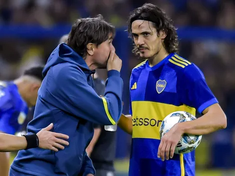 Diego Martínez reveló detalles sobre su cruce con Cavani en Boca: "Pidió perdón"