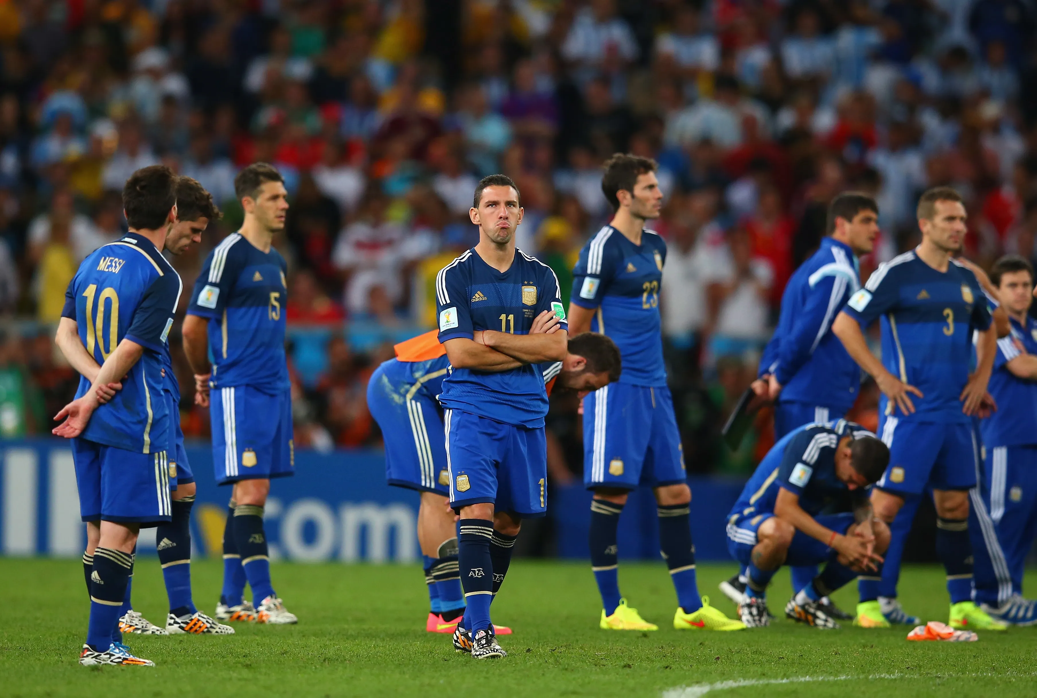 Maxi Rodríguez, post Final de Brasil 2014. Getty Images.
