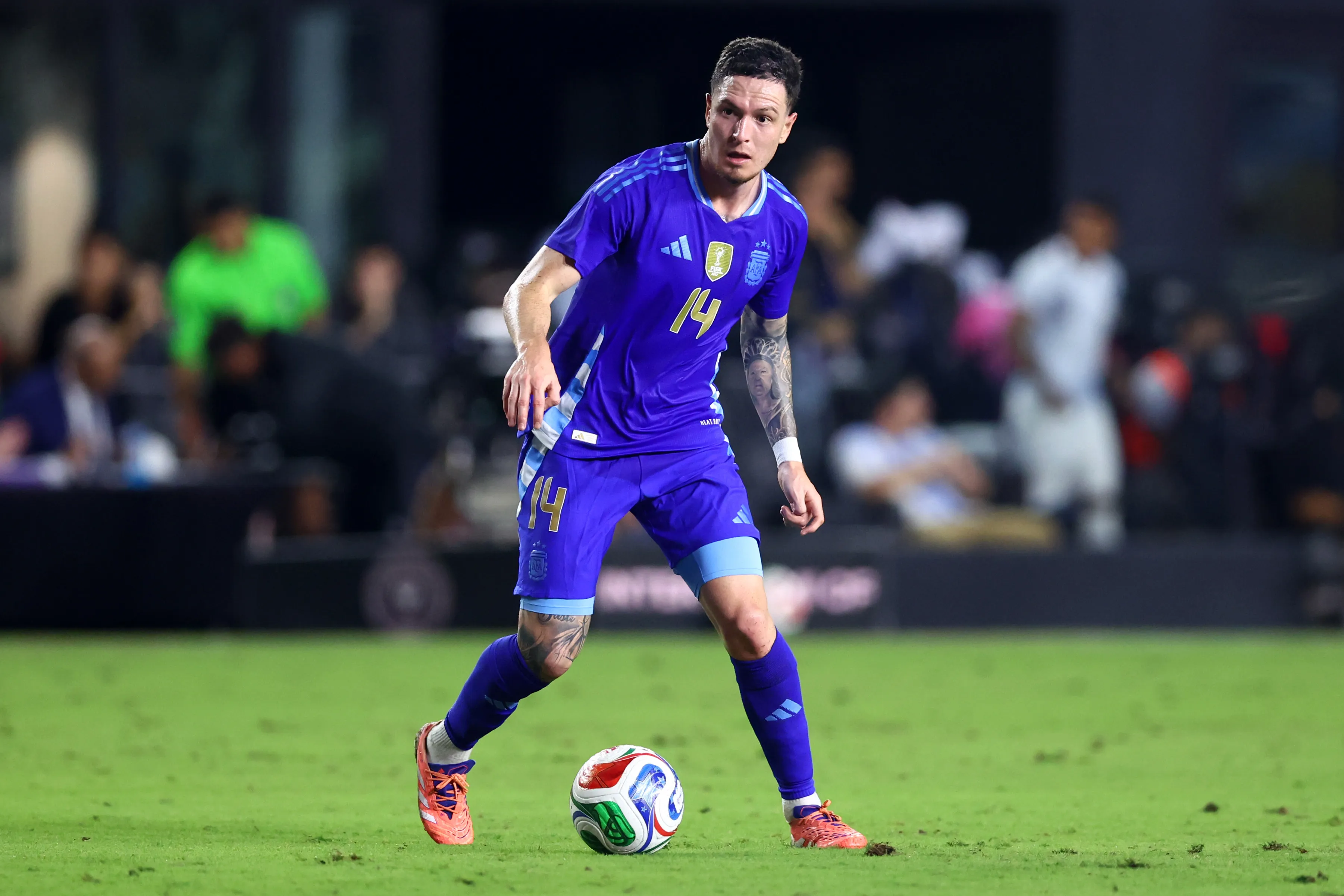 Aníbal Moreno luciendo la camiseta de la Selección Argentina. (Getty Images)