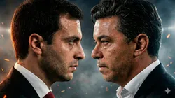 Stefano Di Carlo y Marcelo Gallardo trabajan en el mercado de pases.