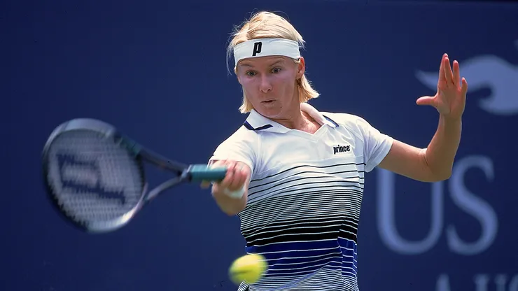 Jana Novotna en acción.