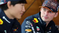El gesto de Verstappen con Tsunoda
