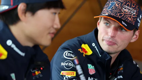 El gesto de Verstappen con Tsunoda