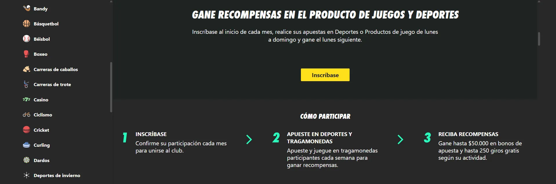 pantalla para completar registro del club bet365