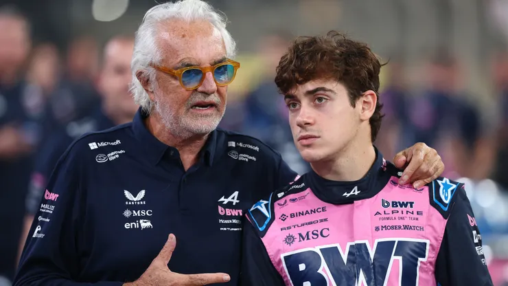 Flavio Briatore y Franco Colapinto, asesor ejecutivo y piloto de Alpine.