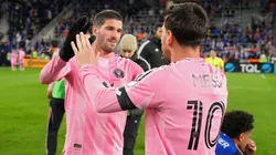 Rodrigo De Paul y Lionel Messi, jugadores argentinos de Inter Miami.
