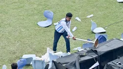 El astro argentino debió evacuar el Estadio de Calcuta.