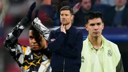 (Foto editada con IA de Gemini a partir de imágenes de Getty) Xabi Alonso echará mano a Mbappé y Mastantuono.