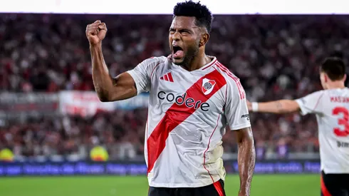 Miguel Borja durante su paso como jugador de River.
