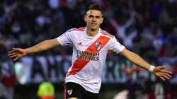 Rafael Santos Borré, delantero colombiano durante su estadía en River.