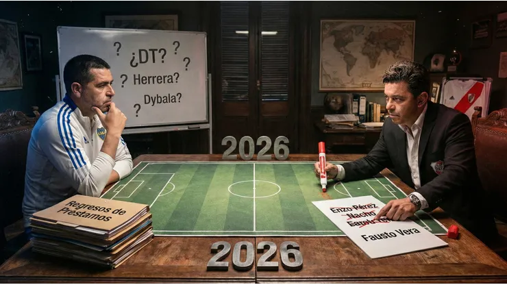 Boca y River planifican el mercado de pases de 2026.