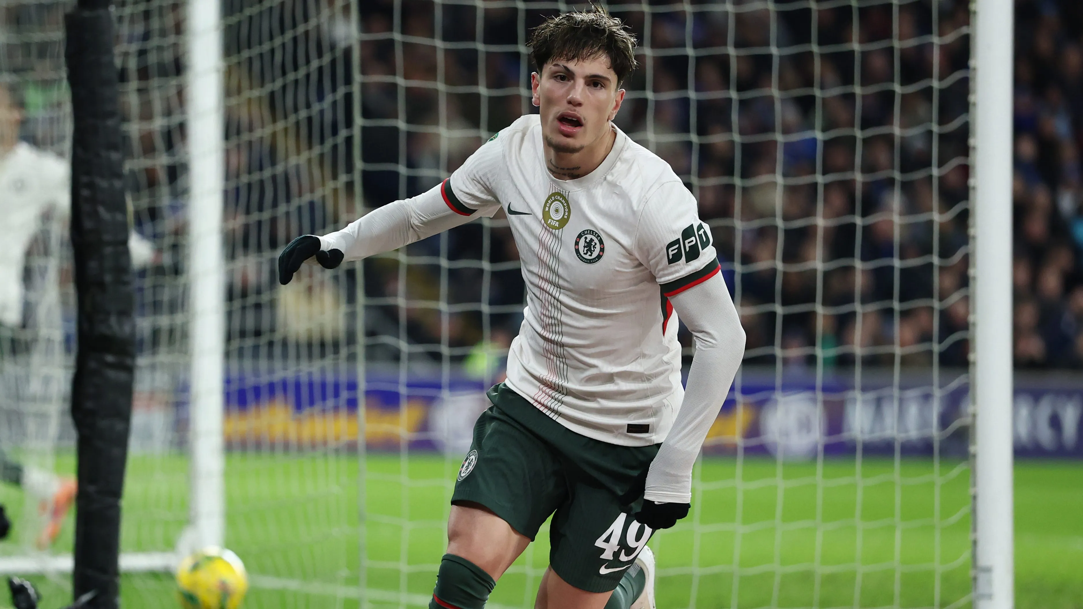 Garnacho buscará tener una mejor segunda mitad de temporada en Chelsea. (Getty)