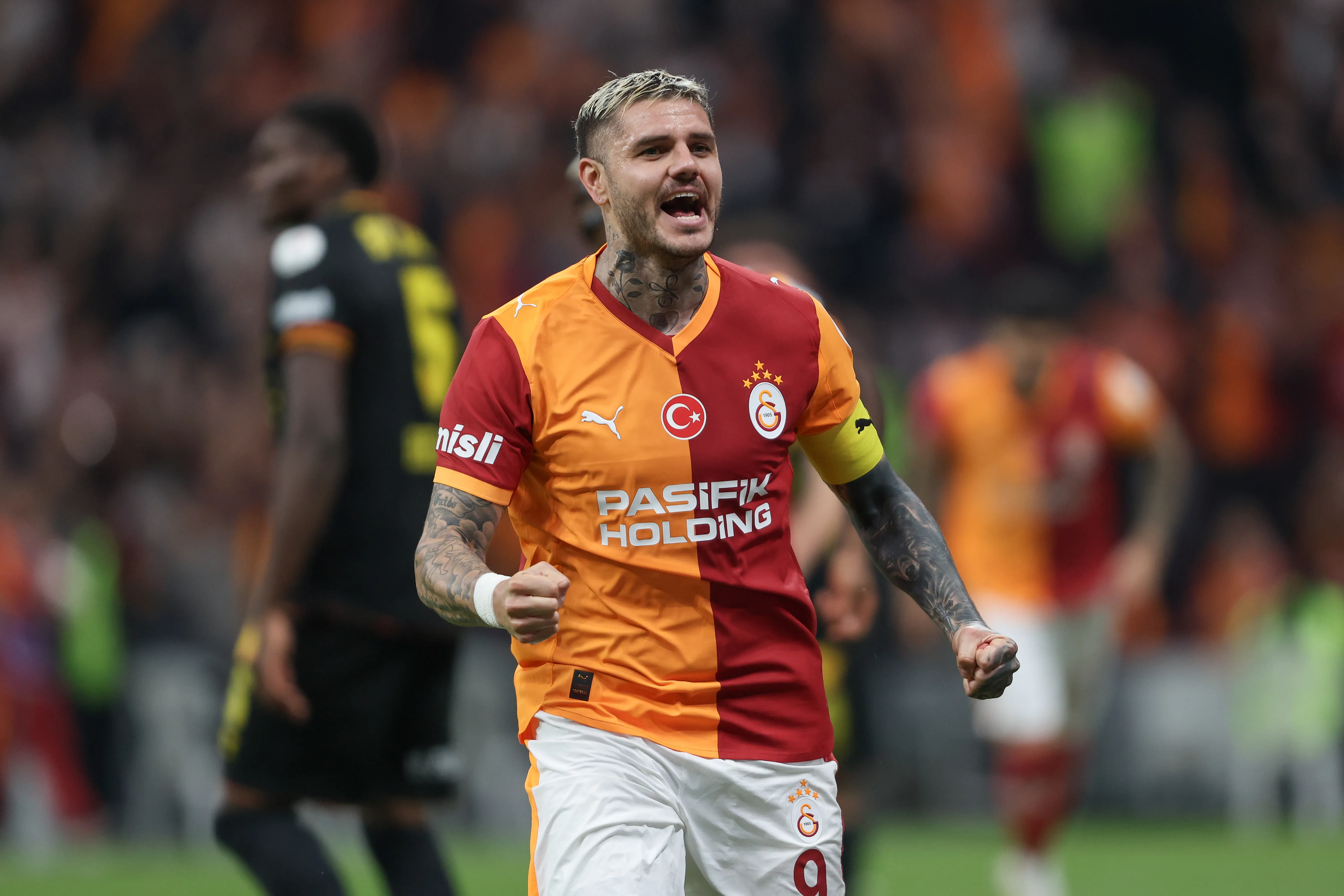 Mauro Icardi, delantero de Galatasaray. (Ahmad Mora/Getty Images)