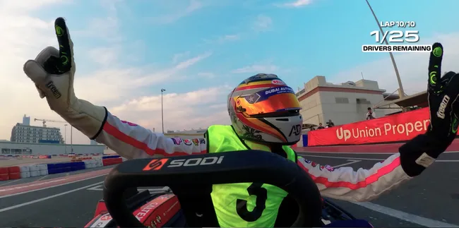 El chico del karting número tres venció a Alex Albon.