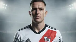 Aníbal Moreno, futbolista de Palmeiras con la camiseta de River.