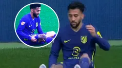 Nico González debió ser reemplazado a los 27 minutos del primer tiempo de partido que el Atlético de Madrid disputó ante Girona por LaLiga.