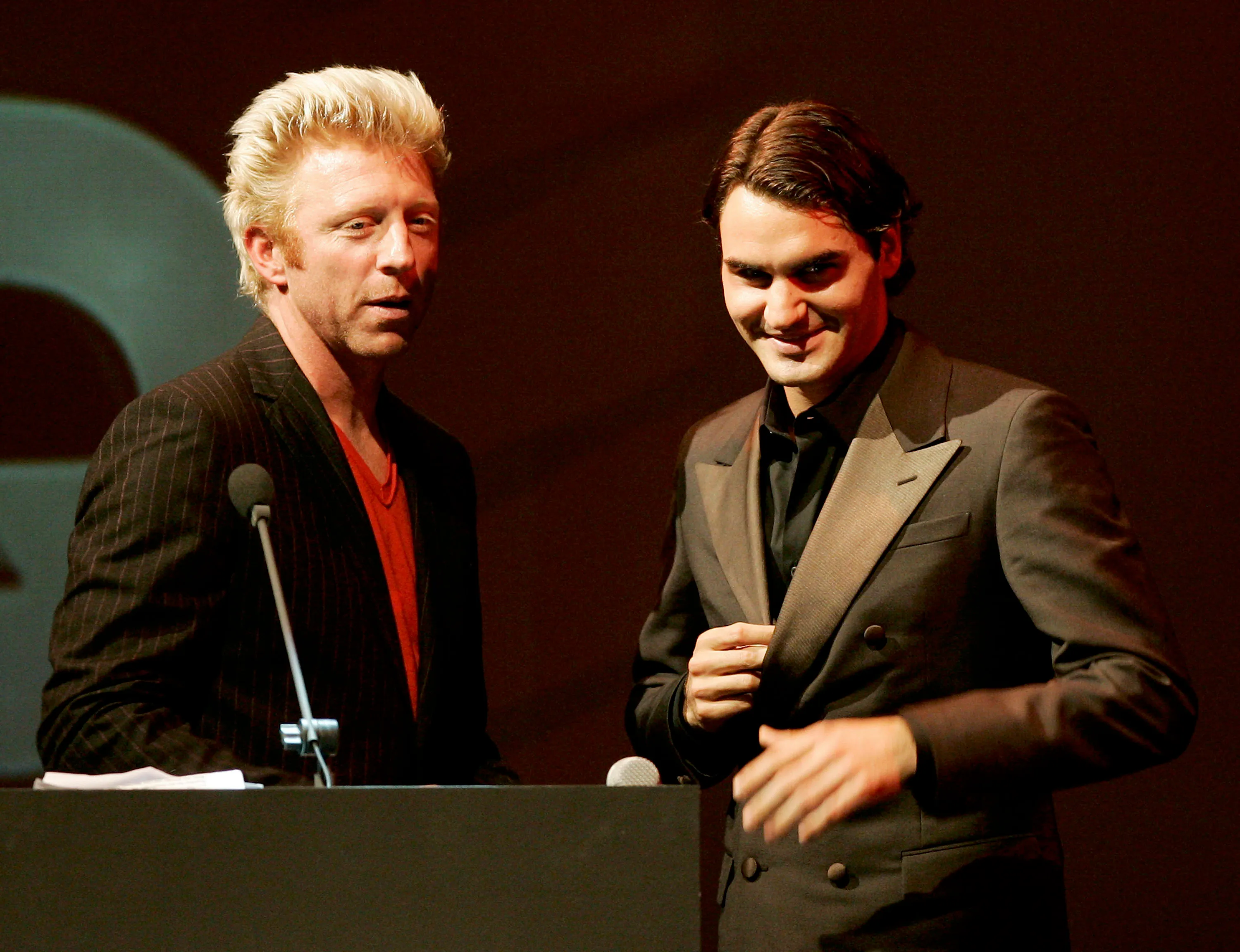 Becker y Federer en 2005. (Foto: Getty).