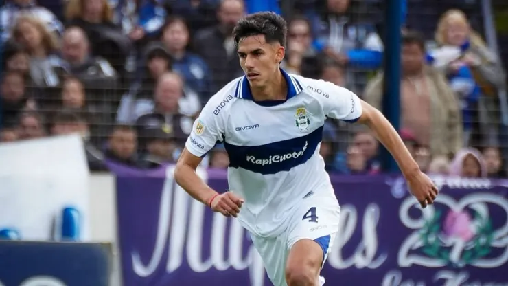 Renzo Giampaoli con la camiseta de Gimnasia.
