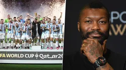 Djibril Cissé dijo que siente "odio" hacia la Selección Argentina luego de la Final de la Copa del Mundo de Qatar 2022.